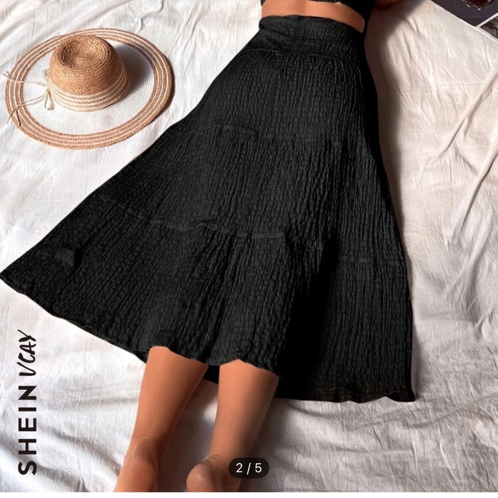 Black halter Tie top summer dress XL NWT - Picture 3 of 5